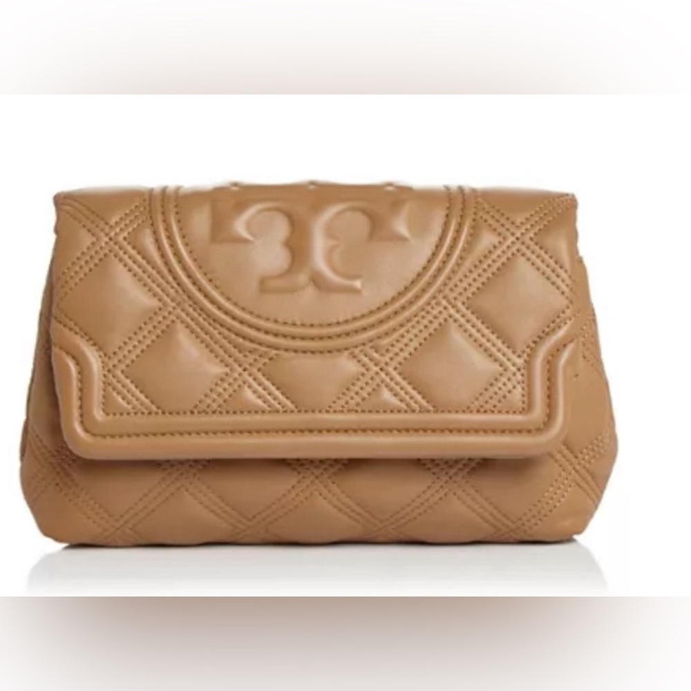 Tory Burch Flemming quilted soft leather clutch - Picture 12 of 12
